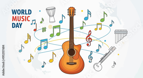 Acoustic Guitar Instrument Music Symbol 1.