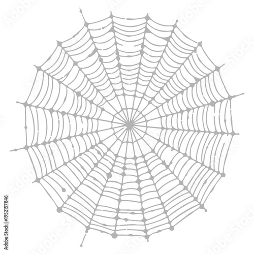 Realistic spider web vector illustration set isolated on transparent background. Creepy cobweb corner decoration for Halloween design, spooky gothic gothic aesthetic, hand-drawn net pattern graphic.