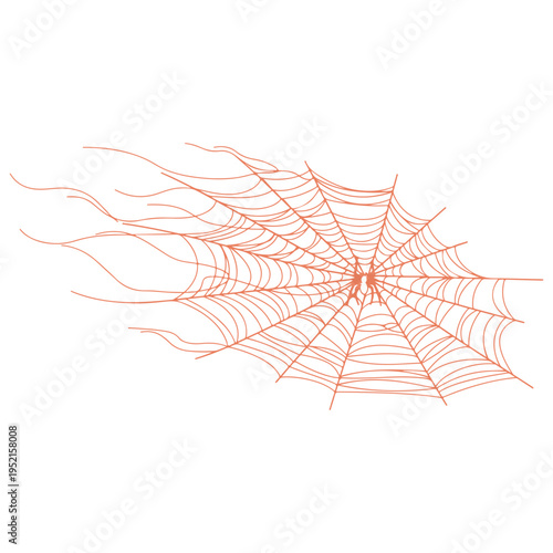 Realistic spider web vector illustration set isolated on transparent background. Creepy cobweb corner decoration for Halloween design, spooky gothic gothic aesthetic, hand-drawn net pattern graphic.