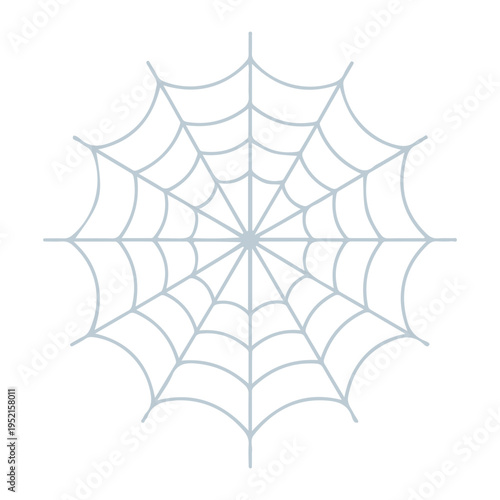 Realistic spider web vector illustration set isolated on transparent background. Creepy cobweb corner decoration for Halloween design, spooky gothic gothic aesthetic, hand-drawn net pattern graphic.