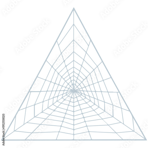 Realistic spider web vector illustration set isolated on transparent background. Creepy cobweb corner decoration for Halloween design, spooky gothic gothic aesthetic, hand-drawn net pattern graphic.