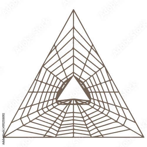 Realistic spider web vector illustration set isolated on transparent background. Creepy cobweb corner decoration for Halloween design, spooky gothic gothic aesthetic, hand-drawn net pattern graphic.