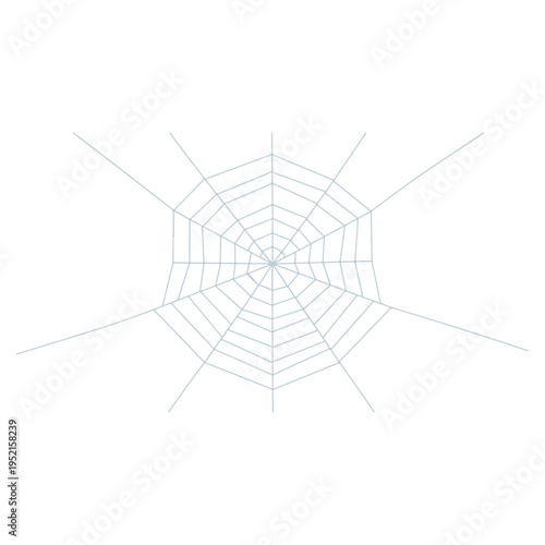 Realistic spider web vector illustration set isolated on transparent background. Creepy cobweb corner decoration for Halloween design, spooky gothic gothic aesthetic, hand-drawn net pattern graphic.