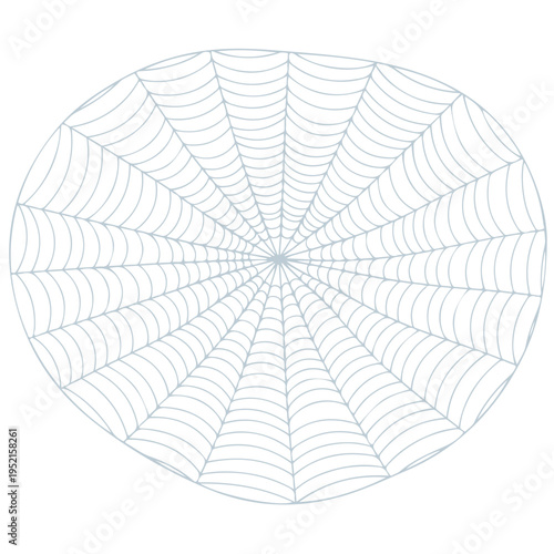 Realistic spider web vector illustration set isolated on transparent background. Creepy cobweb corner decoration for Halloween design, spooky gothic gothic aesthetic, hand-drawn net pattern graphic.