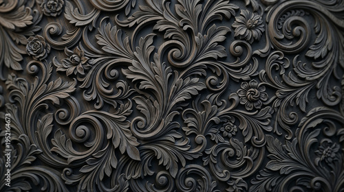 hand carved wood carving background