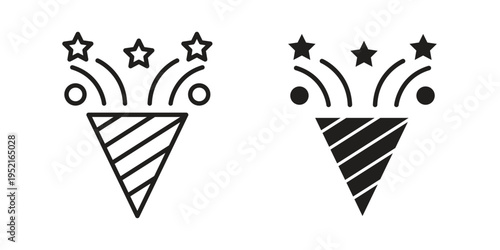 Congratulations icon set, logo vector eps10