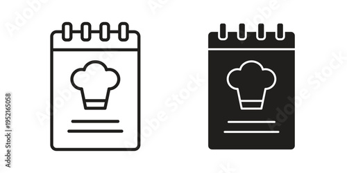 Cookbook icon set, logo vector eps10