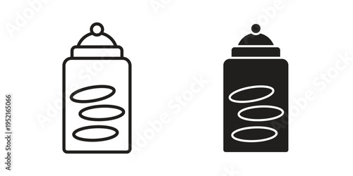 Cookies jar icon set, logo vector eps10