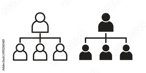 Department head icon set, logo vector eps10