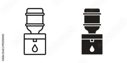 Dispenser icon set, logo vector eps10