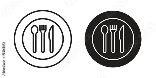Eatery icon set, logo vector eps10