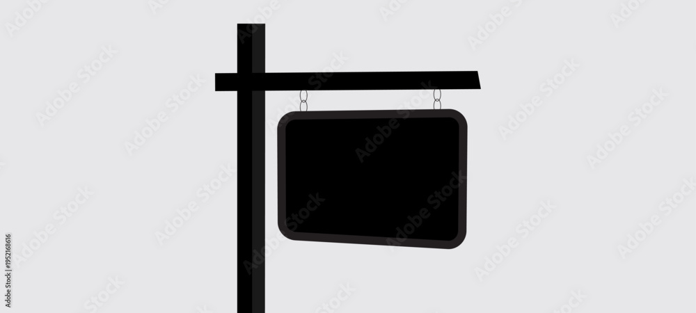 Obraz premium Blank Hanging Shop Signboard ...