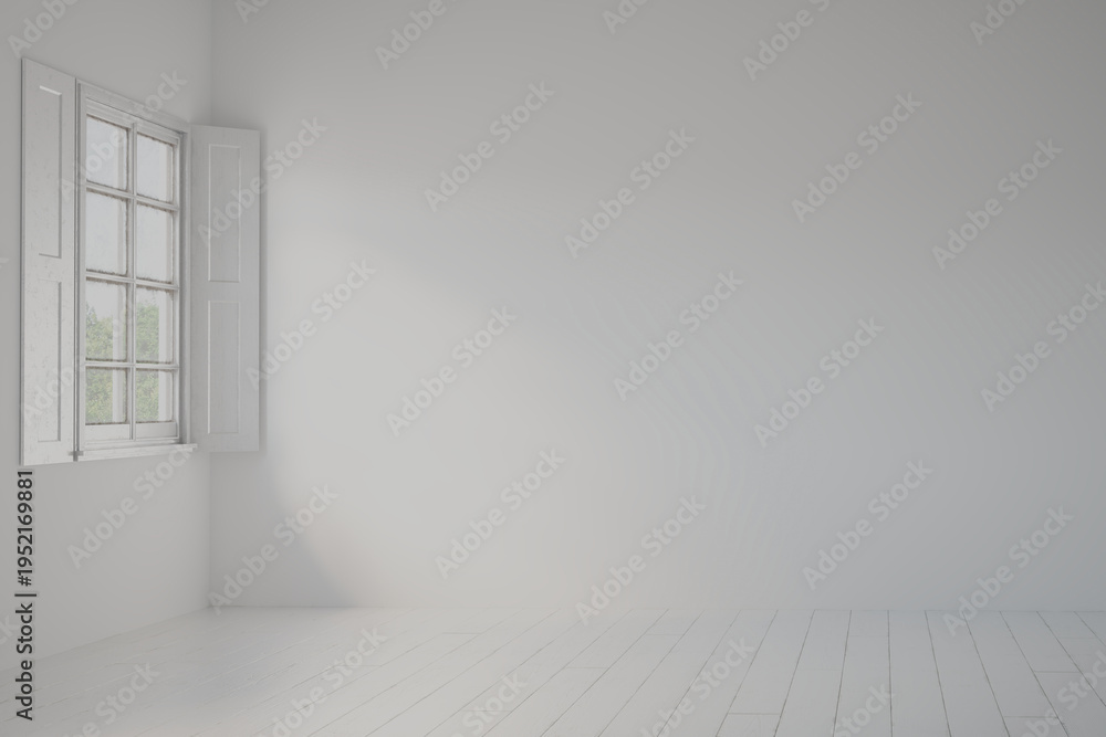 Fototapeta premium empty room with a window