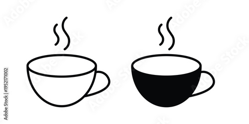 Coffee icon collection vector illustrations, Vector pictogram