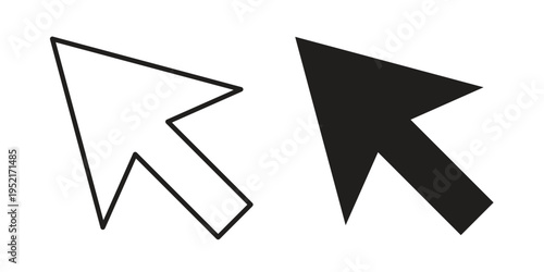 Cursor icon collection vector illustrations, Vector pictogram