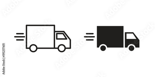 Delivery icon collection vector illustrations, Vector pictogram