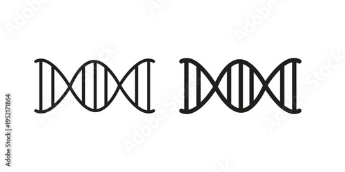 DNA icon collection vector illustrations, Vector pictogram