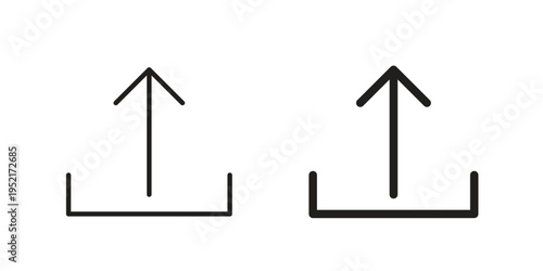 Export icon collection vector illustrations, Vector pictogram