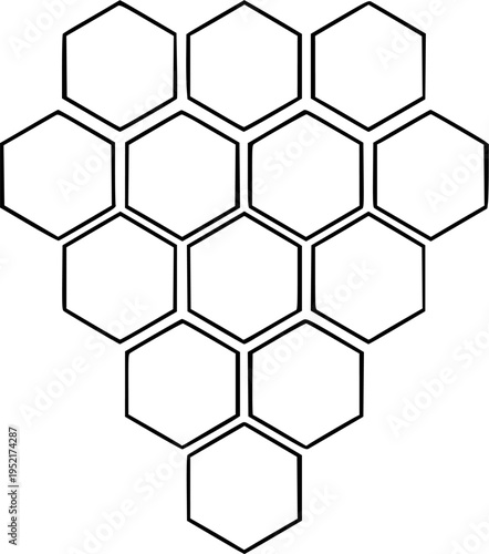 Honeycombs icon - vector.