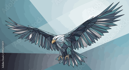 American Bald Eagle in Flight.