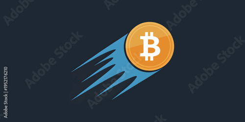 Futuristic Crypto Coin Growth and Energy Burst Design