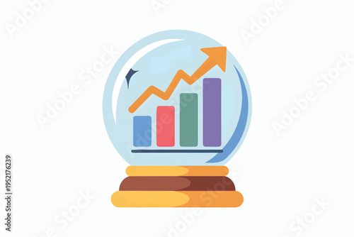 Futuristic Financial Fortune Telling Crystal Ball Design