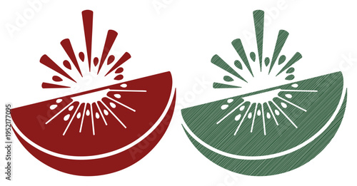 Vibrant kiwi slices bursting with freshness and flavor