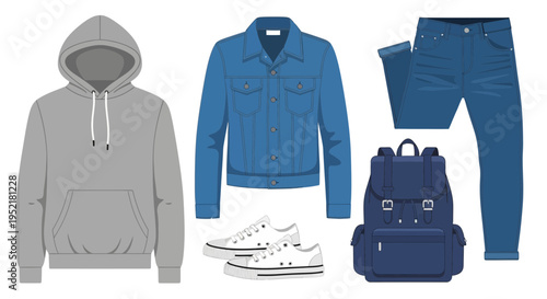 Casual Outfit Illustration