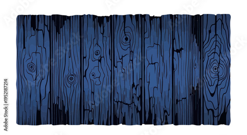 Distressed Blue Wood Texture Background, Weathered Planks with Cracked Surface