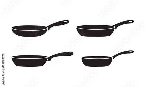 Frying Pan and Skillet Culinary Silhouette Set