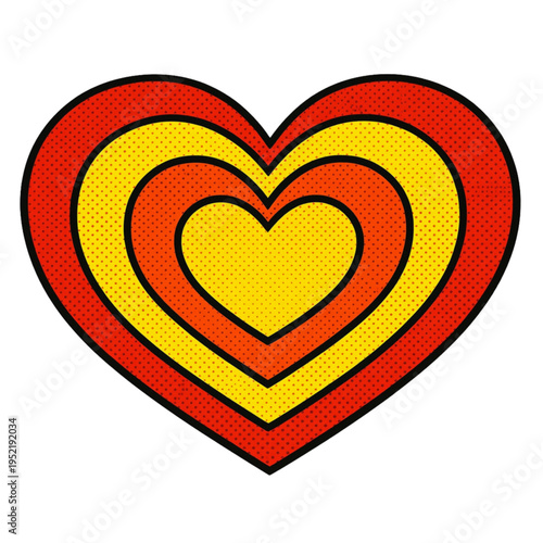 colorful heart shape