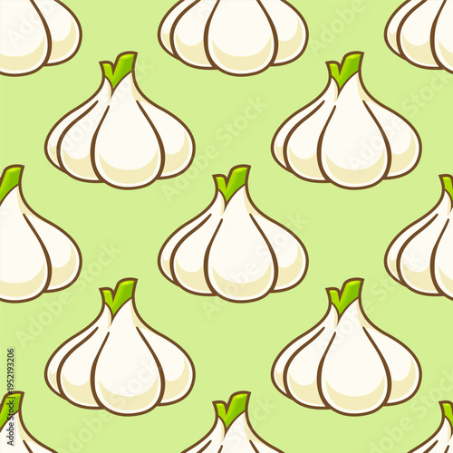 Garlic Seamless Pattern