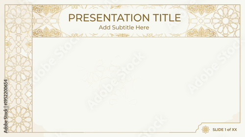 Islamic Geometric Pattern Presentation Template