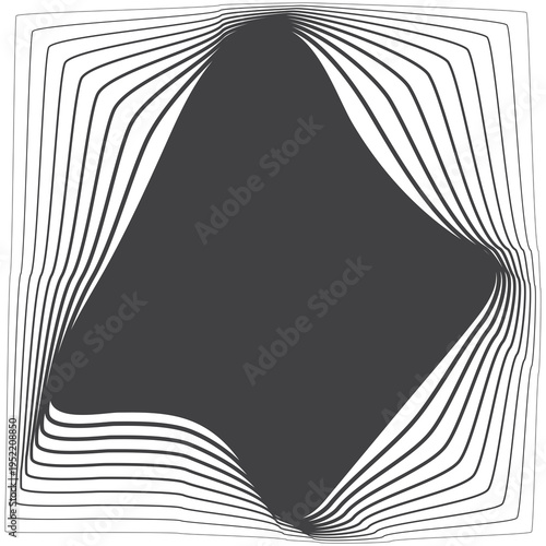 Square shape with gradient line modern, logo, science, future, digital