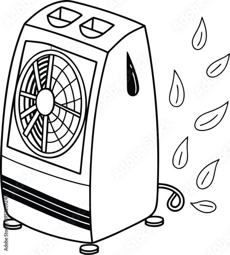 vector illustration of a microwave oven