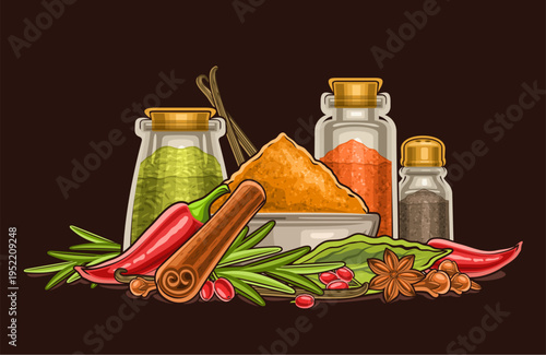 Vector Seasoning Still Life