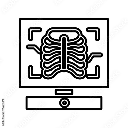 X ray monitor icon