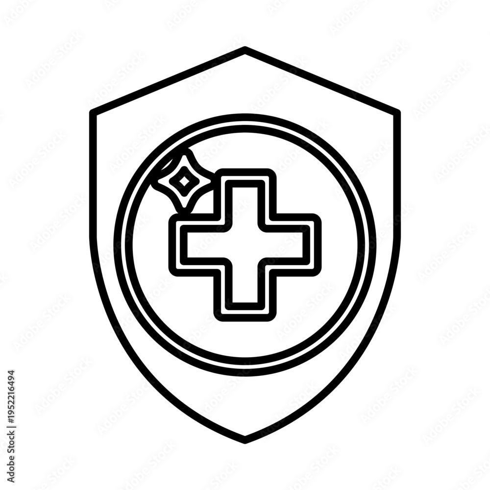 Fototapeta premium Medical protection icon