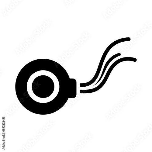 A striking black graphic depicts a simple stylized octopus with flowing tentacles a silhouette