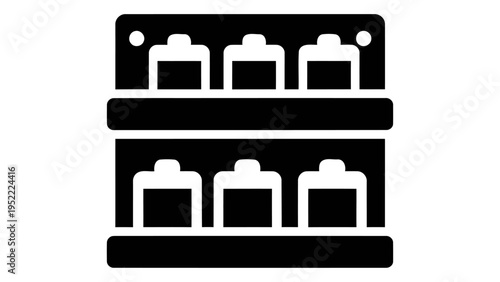 Wall mounted spice shelf icon