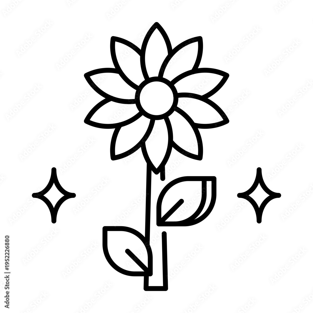Obraz premium This Flower icon is suitable for gardening, etc