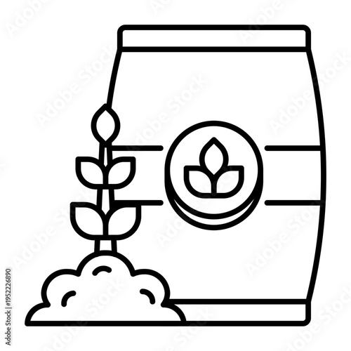 This Fertilizer icon is suitable for gardening, etc