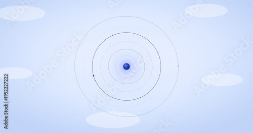 Geometric Orbit Rings HUD Animation With Futuristic Space Interface Design