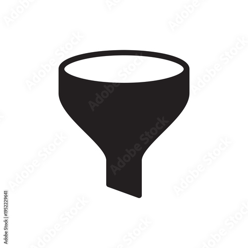 Marketing sales funnel for customer lead conversion icon