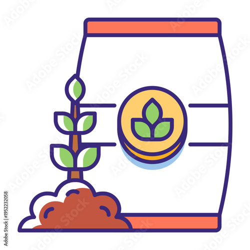 This Fertilizer icon is suitable for gardening, etc
