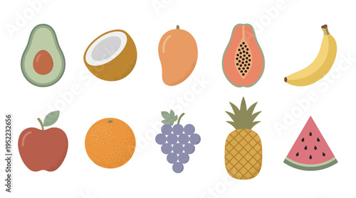 Organic Fruit Branding Kit for Vegan Product Packaging Design