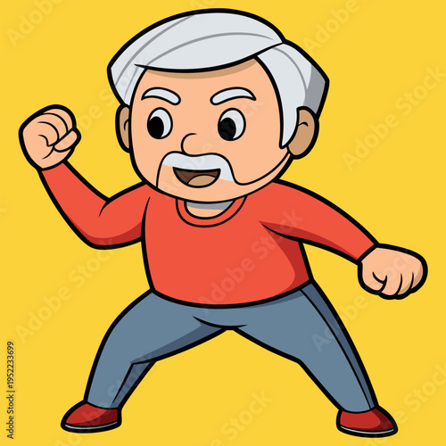 Senior Man Doing Sports