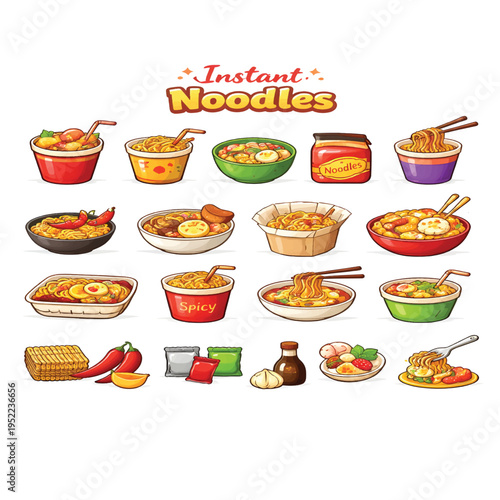 Instant Noodles Quick Meal Hot Ramen Fast Food Delicious Comfort Dish