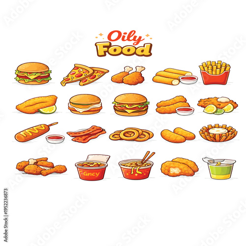 Cute Oily Food Delicious Fried Snacks Street Food Tasty Comfort Meal