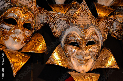 Photos Venetian mask, an inseparable symbol of the Venetian carnival